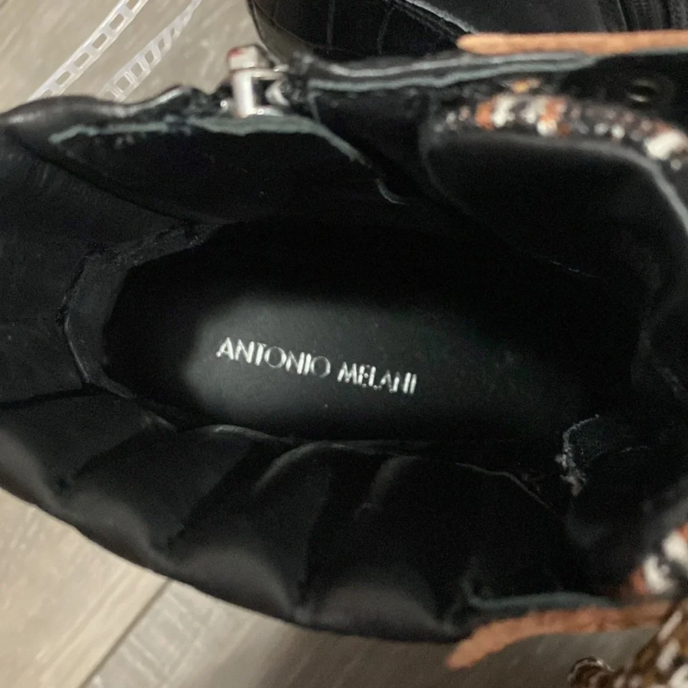 NWOT! Antonio Melani Black‎ and Brown Women's Boots - Picture 6 of 7